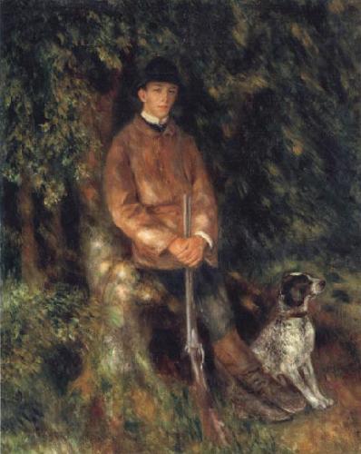 Pierre Renoir Alfred Berard and his Dog Norge oil painting art